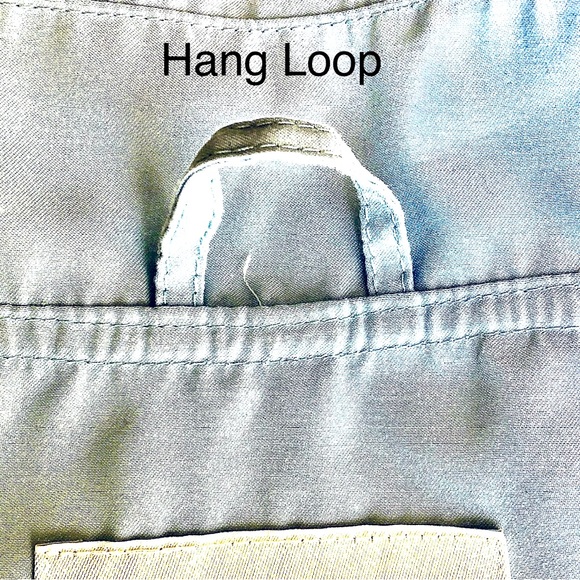 Eddie Bauer Vintage Trench Coat Light Blue Belted Lightweight Water-Resistant - Picture 9 of 16